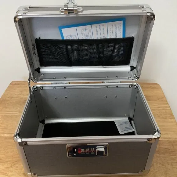 Imicsun Empty Medicine Lockbox Gray Portable Case 3 Digit Combination New - Picture 4 of 10